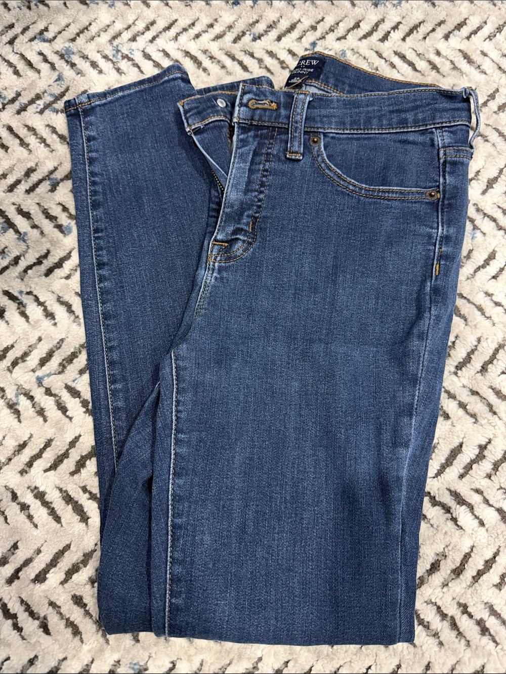 J. Crew Midwash mid rise skinny Jeans in Blue